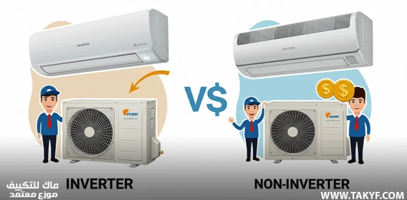 مقارنة فعلية لاستهلاك الكهرباء بين التكييفين