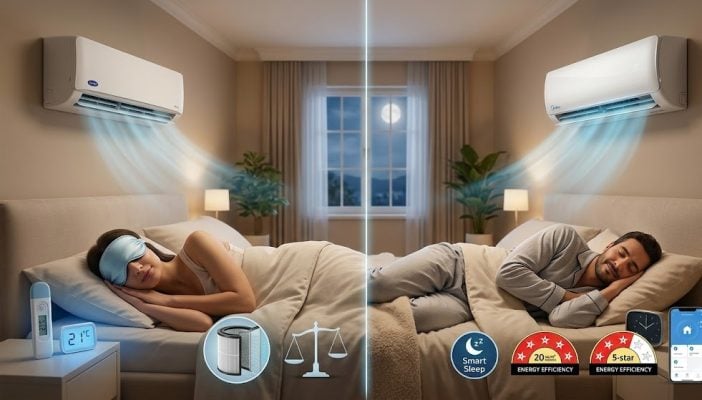 أفضل تكييف لغرفة نوم 20 متر كاريير أم ميديا