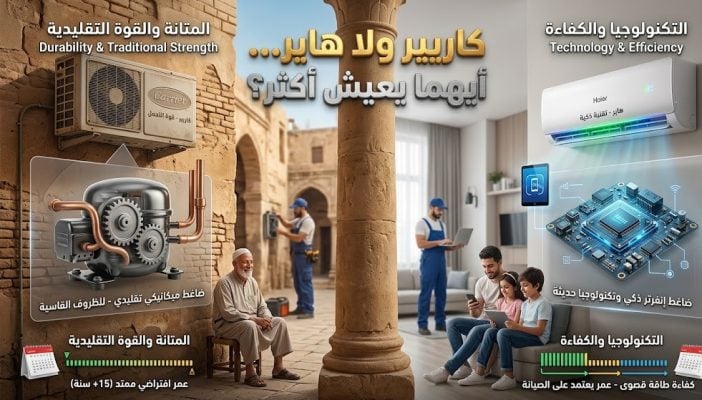 كاريير ولا هاير أيهما يعيش أكثر